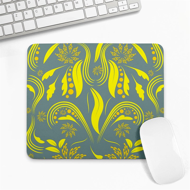 Folk flowers print Floral pattern Ethnic art Large Mousepads