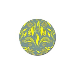 Folk Flowers Print Floral Pattern Ethnic Art Golf Ball Marker (4 Pack) by Eskimos