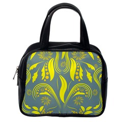 Folk Flowers Print Floral Pattern Ethnic Art Classic Handbag (one Side) by Eskimos