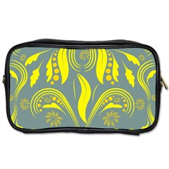 Folk Flowers Print Floral Pattern Ethnic Art Toiletries Bag (one Side) by Eskimos