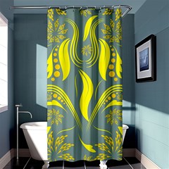 Folk Flowers Print Floral Pattern Ethnic Art Shower Curtain 36  X 72  (stall)  by Eskimos