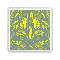 Folk Flowers Print Floral Pattern Ethnic Art Memory Card Reader (square) by Eskimos