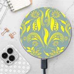 Folk Flowers Print Floral Pattern Ethnic Art Wireless Charger