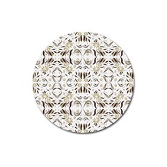 Folk Flowers Print Floral Pattern Ethnic Art Magnet 3  (round) by Eskimos