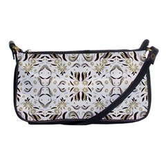 Folk Flowers Print Floral Pattern Ethnic Art Shoulder Clutch Bag by Eskimos