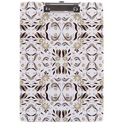 Folk Flowers Print Floral Pattern Ethnic Art A4 Clipboard