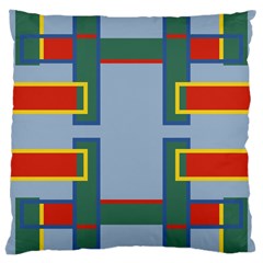 Abstract Pattern Geometric Backgrounds   Large Cushion Case (two Sides) by Eskimos