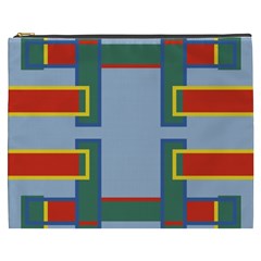 Abstract Pattern Geometric Backgrounds   Cosmetic Bag (xxxl) by Eskimos