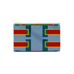 Abstract Pattern Geometric Backgrounds   Cosmetic Bag (xs) by Eskimos