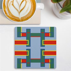 Abstract Pattern Geometric Backgrounds   Uv Print Square Tile Coaster 