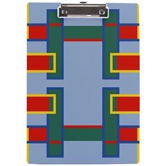 Abstract Pattern Geometric Backgrounds   A4 Clipboard by Eskimos