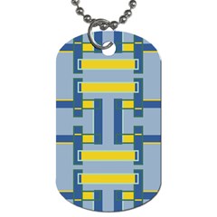 Abstract Pattern Geometric Backgrounds   Dog Tag (one Side) by Eskimos