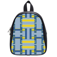 Abstract Pattern Geometric Backgrounds   School Bag (small) by Eskimos