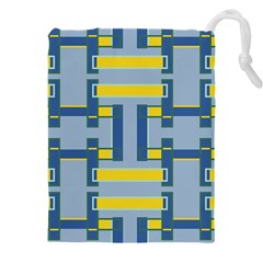 Abstract Pattern Geometric Backgrounds   Drawstring Pouch (5xl) by Eskimos