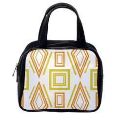 Abstract Pattern Geometric Backgrounds   Classic Handbag (one Side) by Eskimos