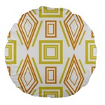 Abstract pattern geometric backgrounds   Large 18  Premium Flano Round Cushions Front