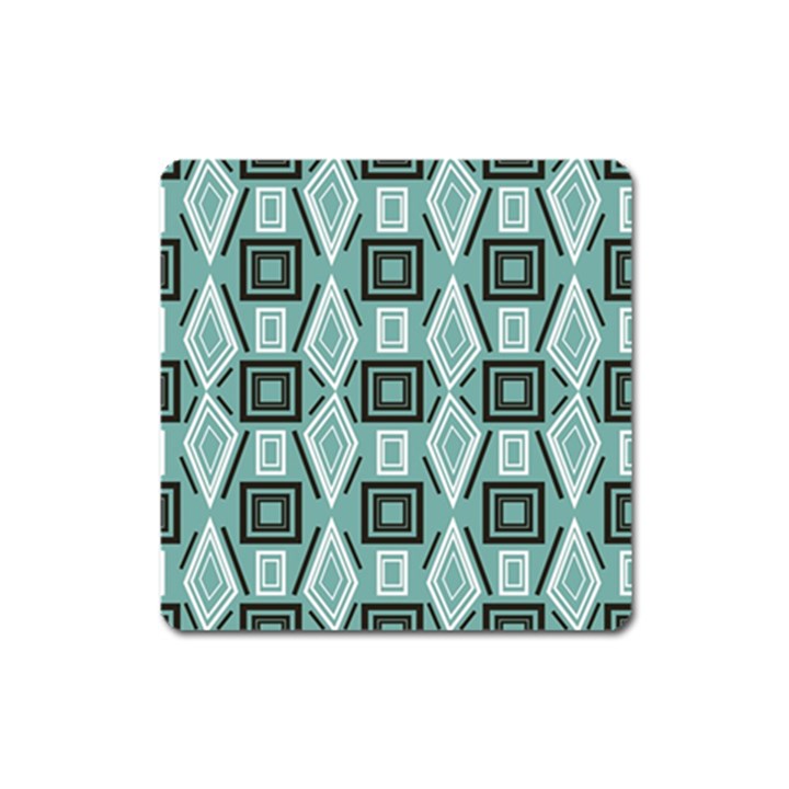 Abstract geometric design   geometric fantasy   Square Magnet