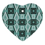 Abstract geometric design   geometric fantasy   Heart Ornament (Two Sides) Front