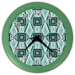 Abstract geometric design   geometric fantasy   Color Wall Clock Front