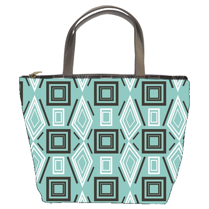 Abstract geometric design   geometric fantasy   Bucket Bag