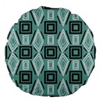 Abstract geometric design   geometric fantasy   Large 18  Premium Round Cushions Back