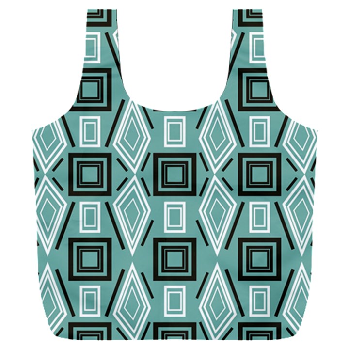 Abstract geometric design   geometric fantasy   Full Print Recycle Bag (XXXL)