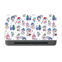 Cute Snowmen Celebrate New Year Memory Card Reader With Cf by SychEva