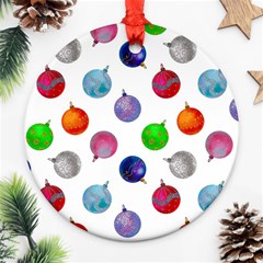 Christmas Balls Ornament (round) by SychEva