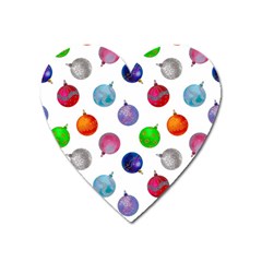 Christmas Balls Heart Magnet by SychEva