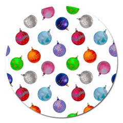 Christmas Balls Magnet 5  (round) by SychEva