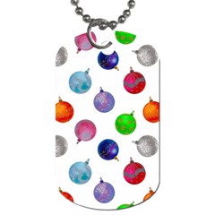 Christmas Balls Dog Tag (one Side) by SychEva