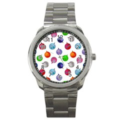 Christmas Balls Sport Metal Watch by SychEva