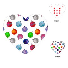 Christmas Balls Playing Cards Single Design (heart) by SychEva