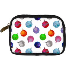 Christmas Balls Digital Camera Leather Case by SychEva