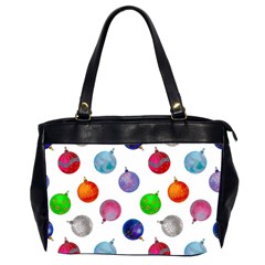 Christmas Balls Oversize Office Handbag (2 Sides) by SychEva