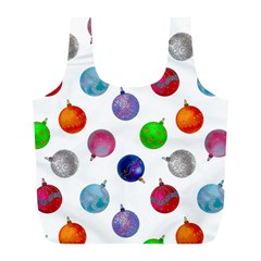 Christmas Balls Full Print Recycle Bag (l) by SychEva