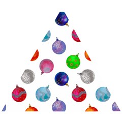 Christmas Balls Wooden Puzzle Triangle by SychEva