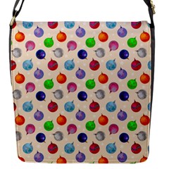 Christmas Balls Flap Closure Messenger Bag (s) by SychEva