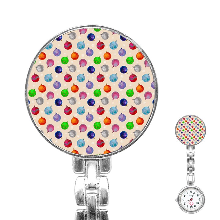 Christmas Balls Stainless Steel Nurses Watch