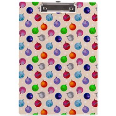 Christmas Balls A4 Clipboard by SychEva