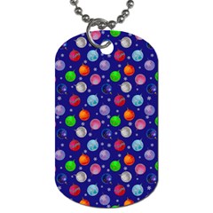 Christmas Balls Dog Tag (one Side) by SychEva