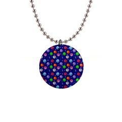 Christmas Balls 1  Button Necklace by SychEva