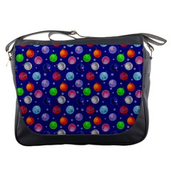 Christmas Balls Messenger Bag by SychEva