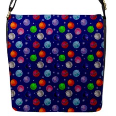 Christmas Balls Flap Closure Messenger Bag (s) by SychEva