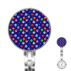 Christmas Balls Stainless Steel Nurses Watch by SychEva