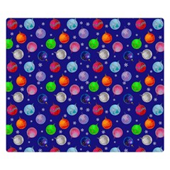 Christmas Balls Double Sided Flano Blanket (small)  by SychEva