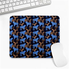 Blue Tigers Large Mousepads by SychEva