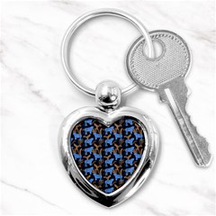 Blue Tigers Key Chain (heart) by SychEva