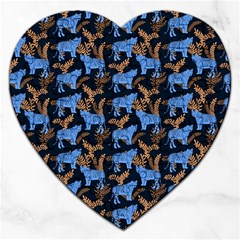 Blue Tigers Jigsaw Puzzle (heart) by SychEva