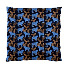 Blue Tigers Standard Cushion Case (two Sides) by SychEva